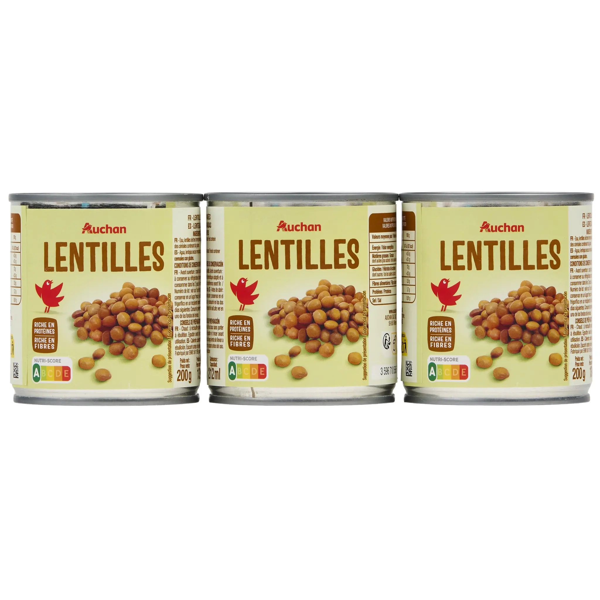 AUCHAN Lentilles