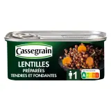 CASSEGRAIN Lentilles préparées tendres et fondantes