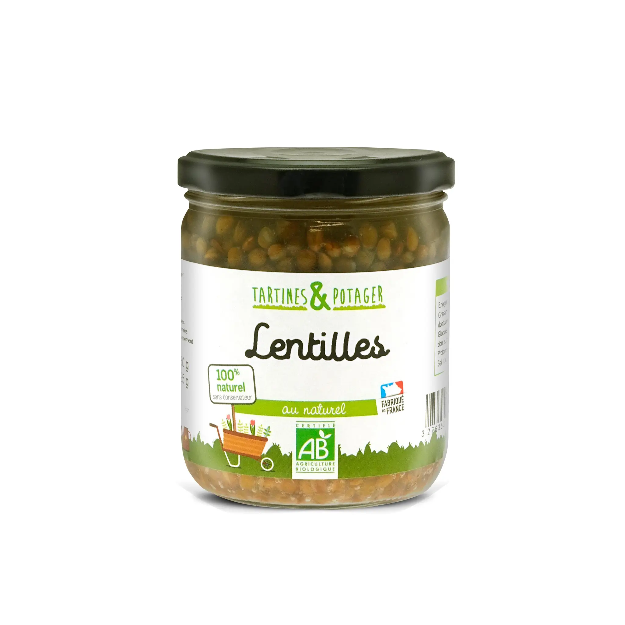 TARTINES & POTAGER Lentilles bio