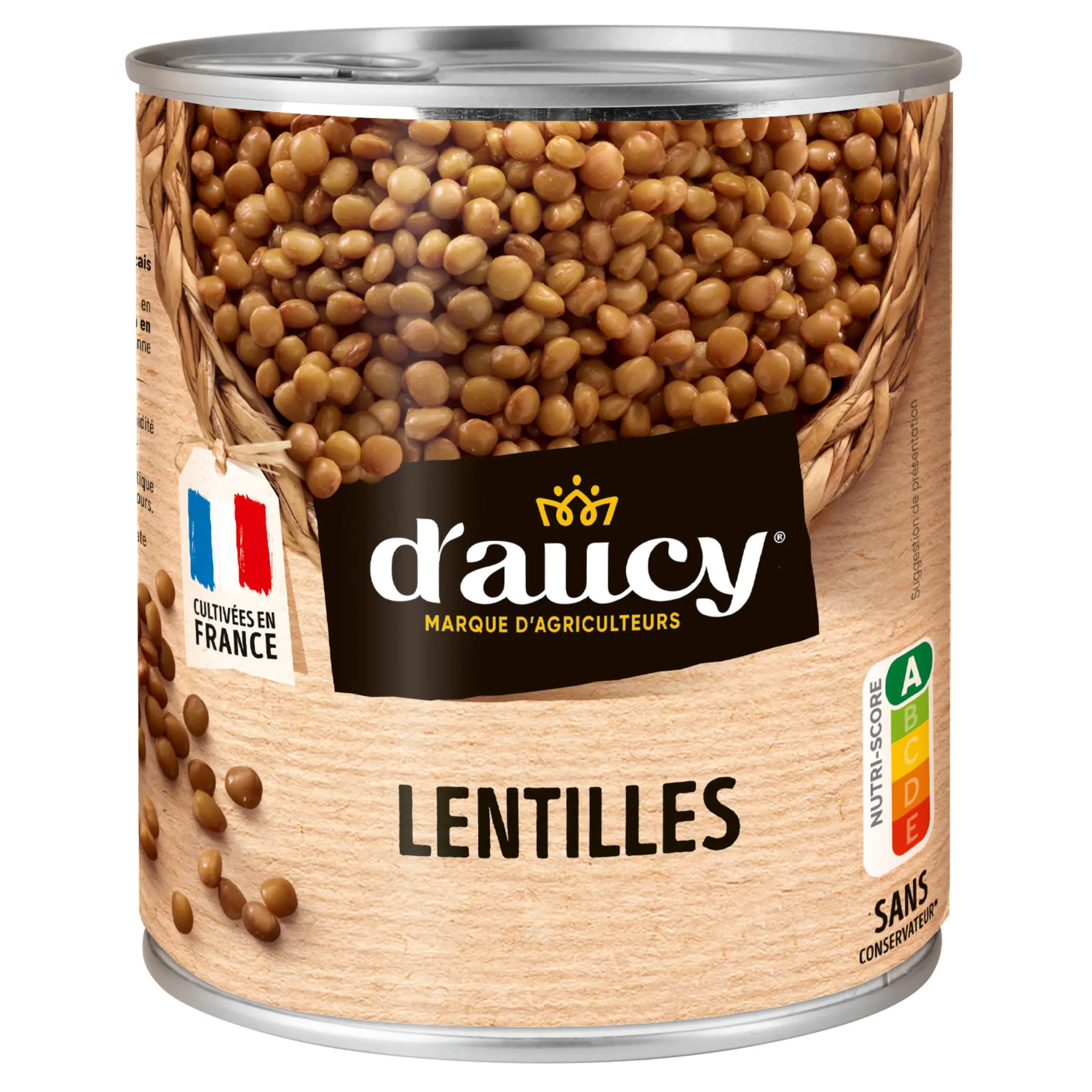 D'AUCY Lentilles préparées 100% cultivées en France