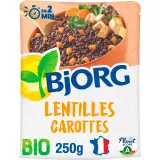 BJORG Lentilles carottes bio sachet express