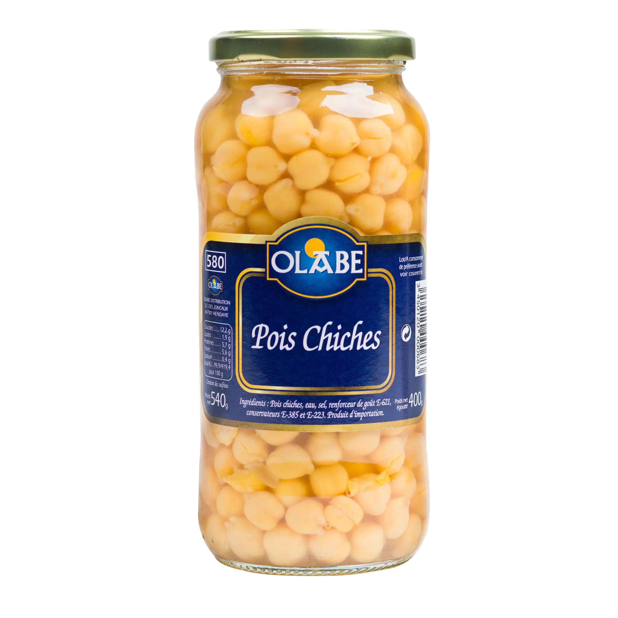 OLABE Pois chiches en bocal
