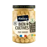 D'AUCY Pois chiches Bien cultivés sans conservateur en bocal