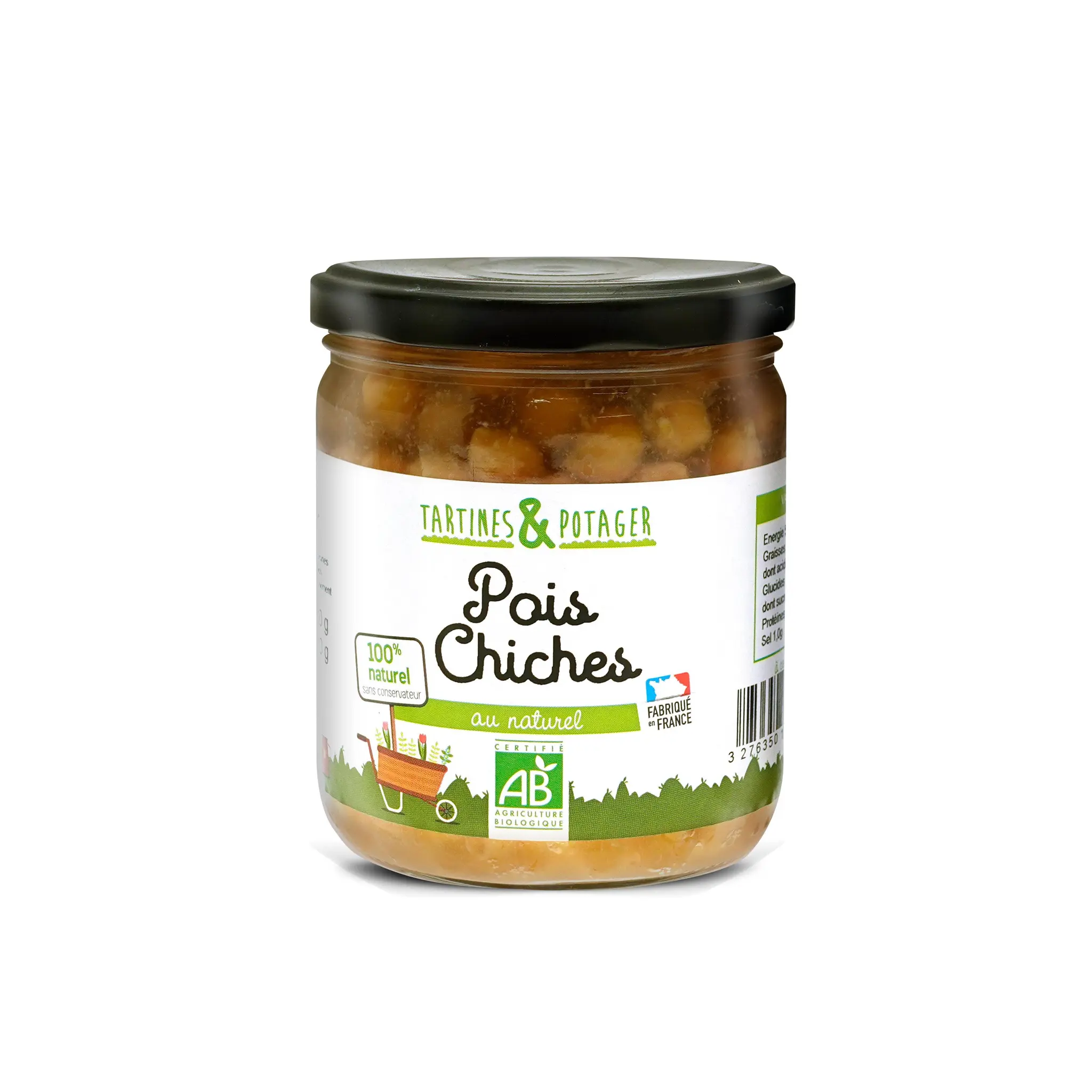 TARTINES & POTAGER Pois chiches bio