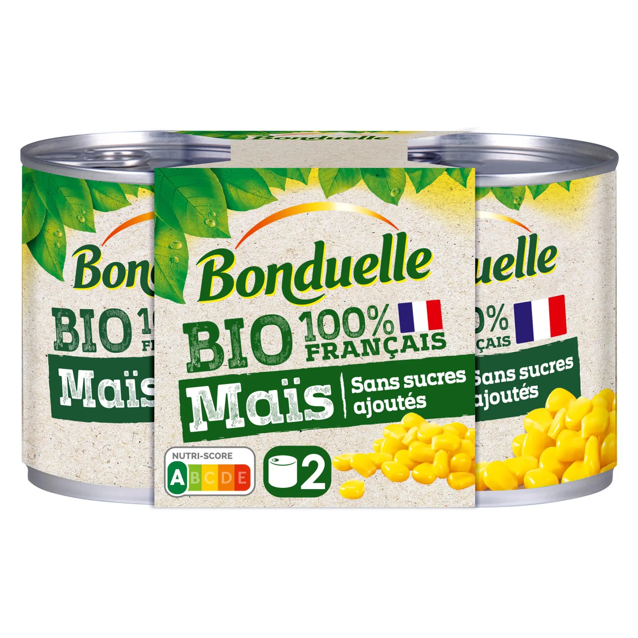BONDUELLE Maïs sans sucres ajoutés bio