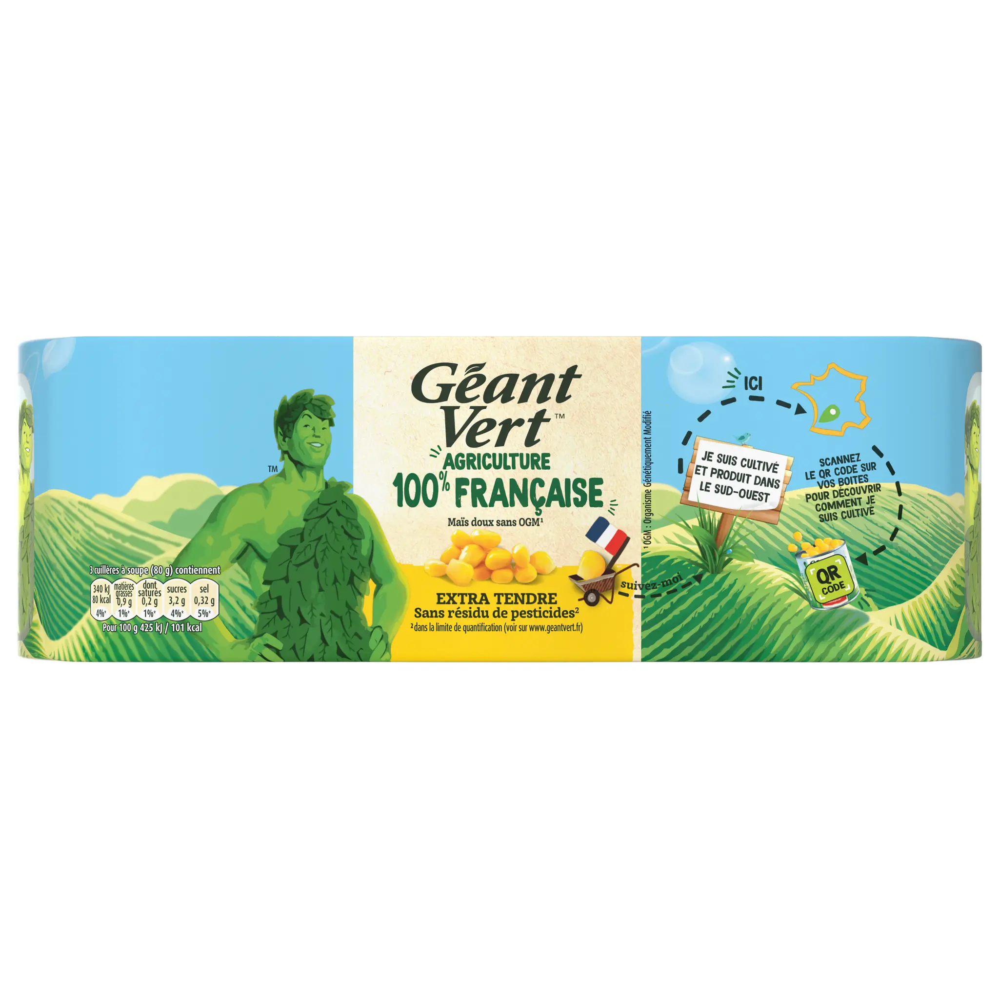 GEANT VERT Maïs extra tendre sans OGM cultivé en France