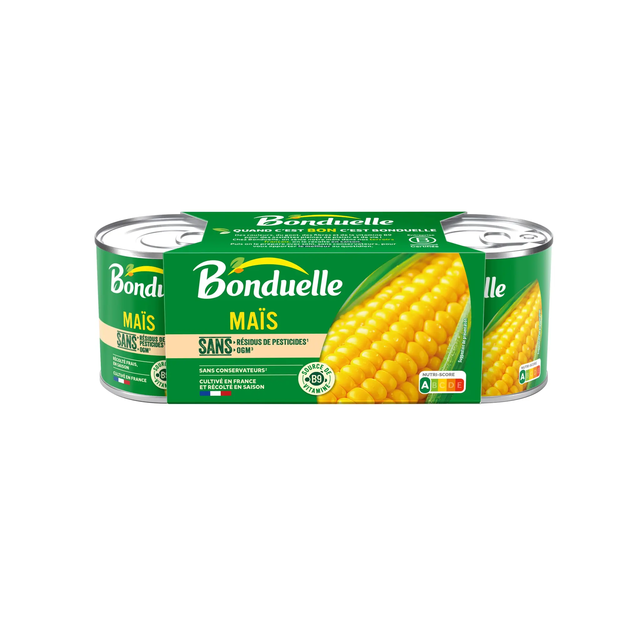 BONDUELLE Maïs sans résidu de pesticides