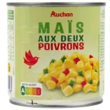 AUCHAN Maïs aux deux poivrons