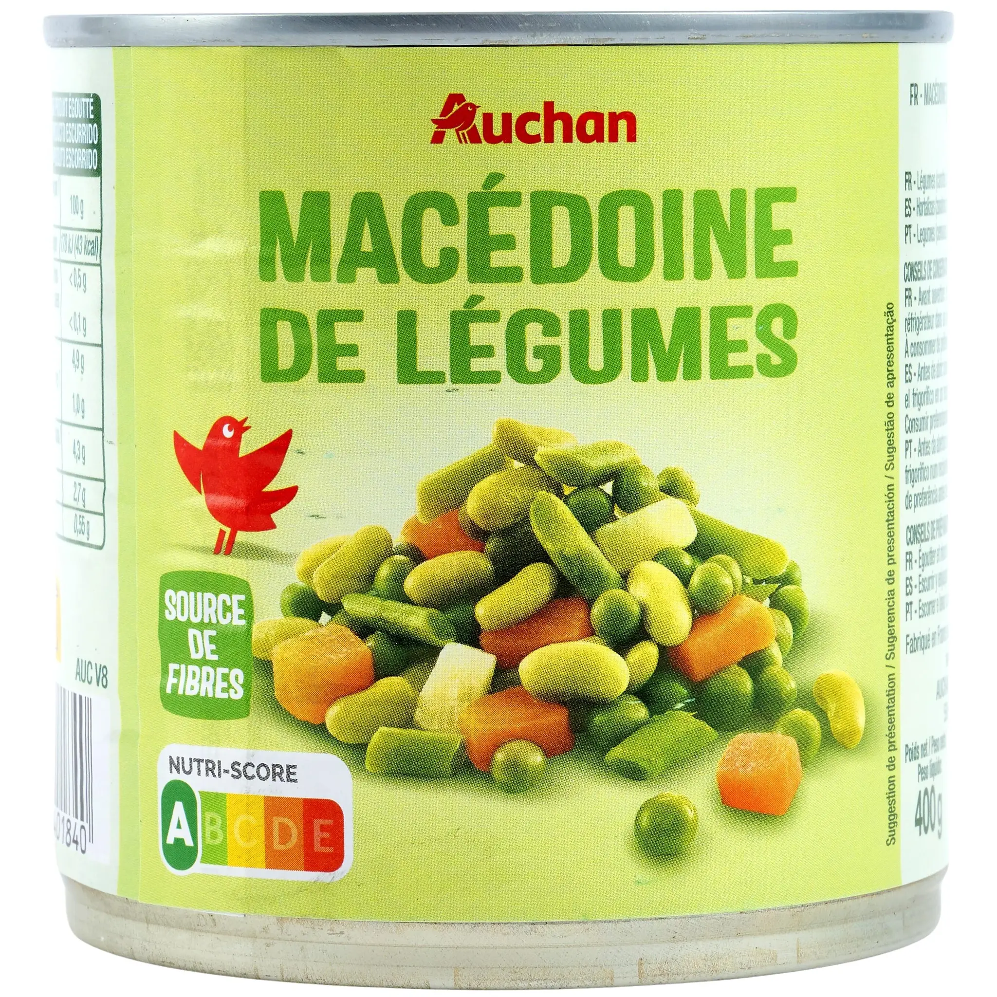 AUCHAN Macédoine de légumes