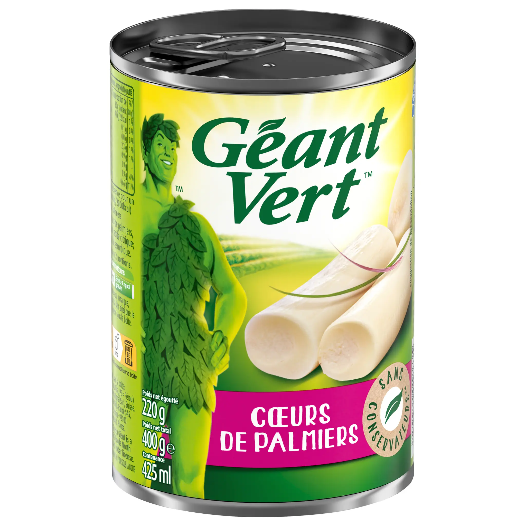 GEANT VERT Cœurs de palmiers sans conservateurs