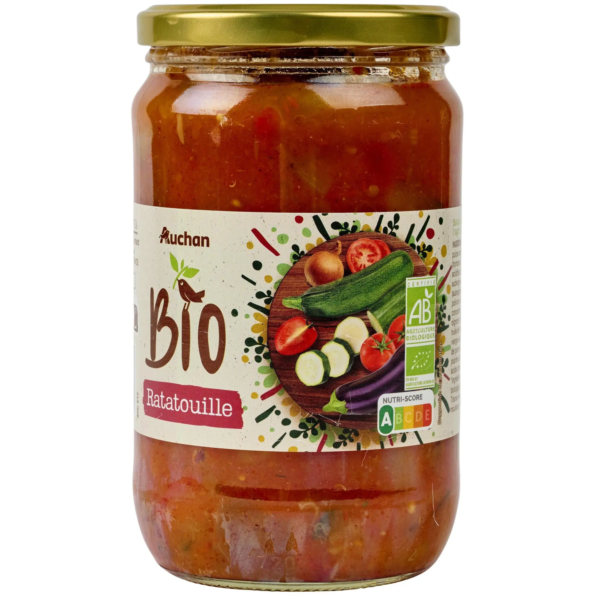 AUCHAN BIO Ratatouille en bocal