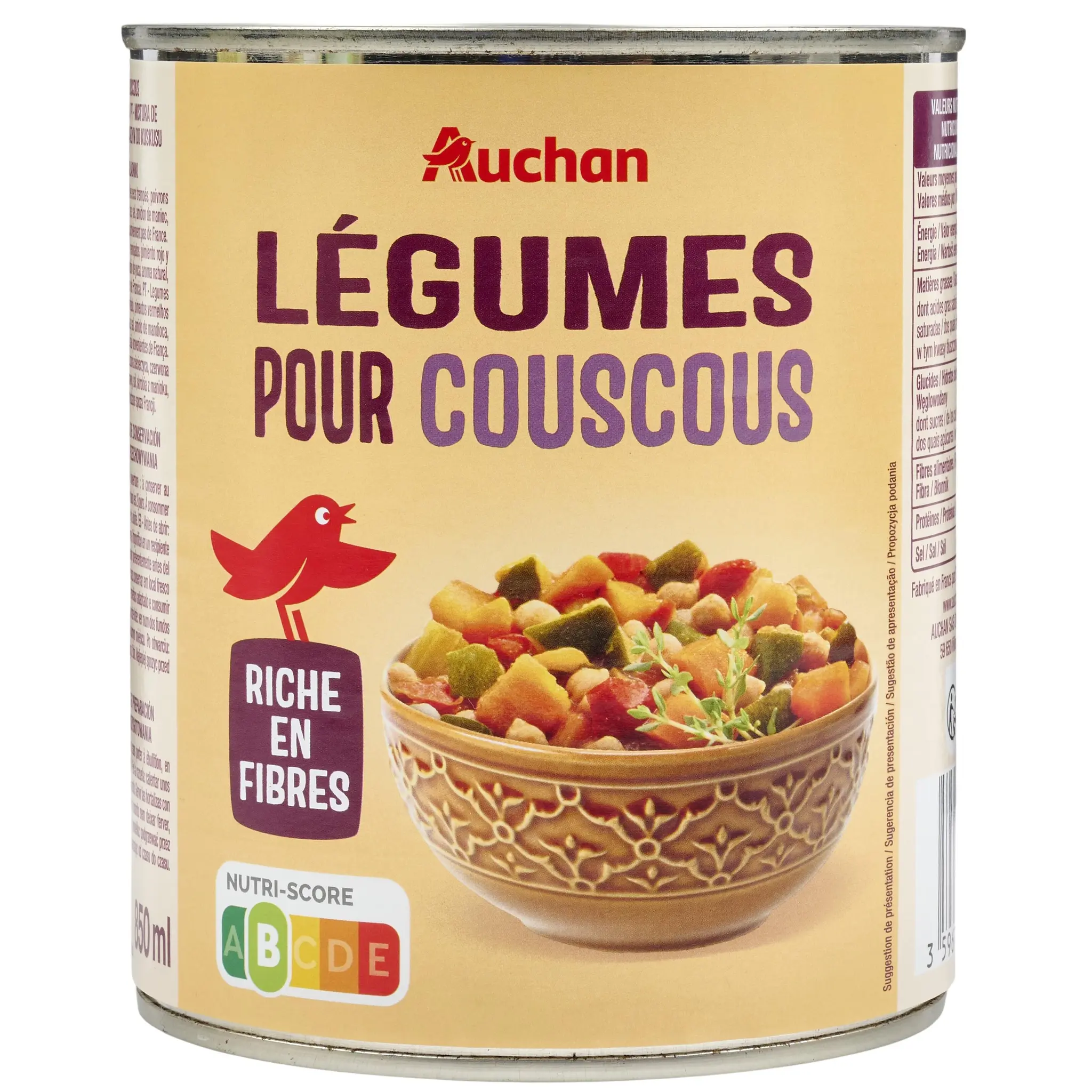 AUCHAN Légumes pour couscous