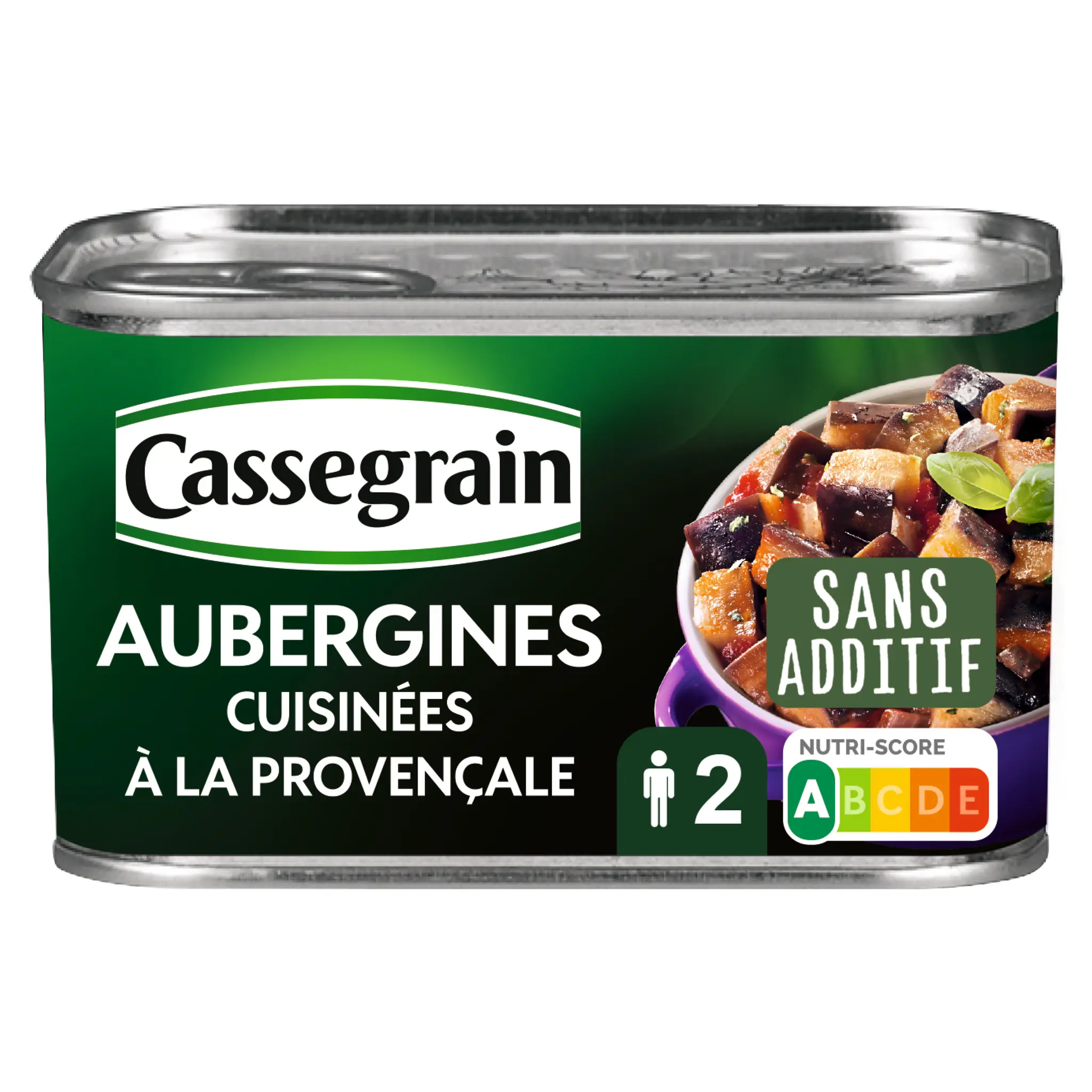 CASSEGRAIN Aubergines cuisinées à la provençale