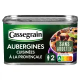 CASSEGRAIN Aubergines cuisinées à la provençale