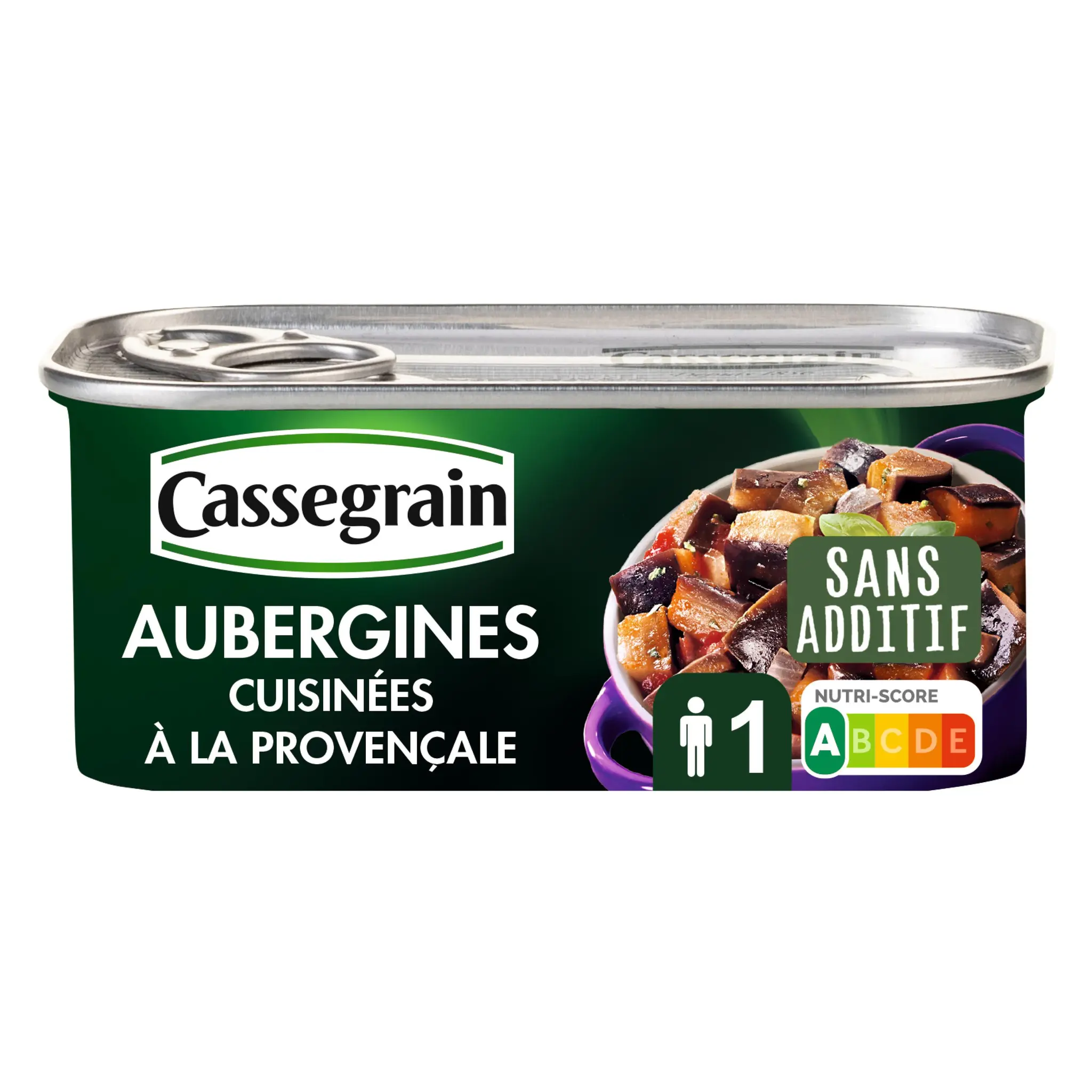CASSEGRAIN Aubergines cuisinées à la provençale et huile d'olive