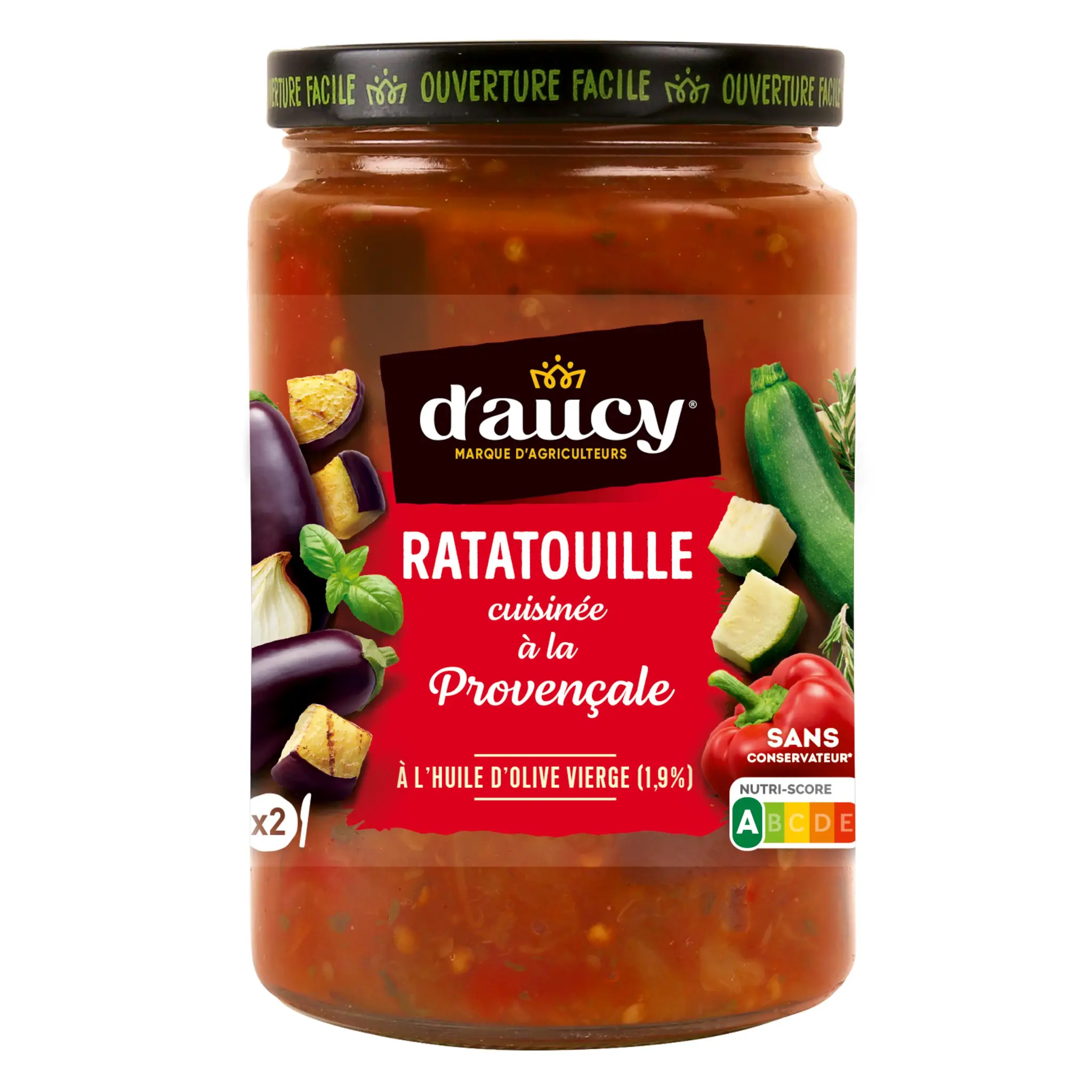 D'AUCY Ratatouille cuisinée à la Provençale en bocal