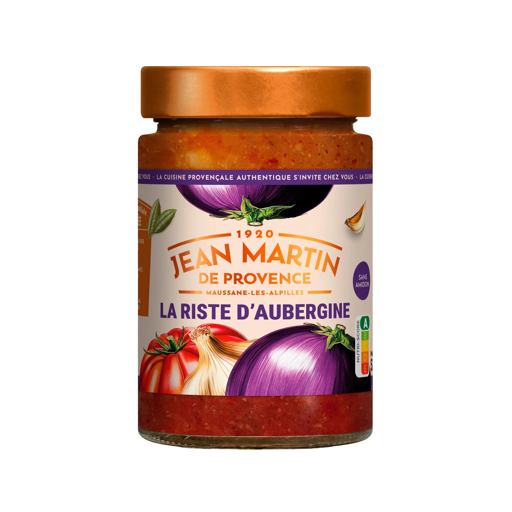 JEAN MARTIN Riste d'aubergine à la provençale aux tomates et oignons