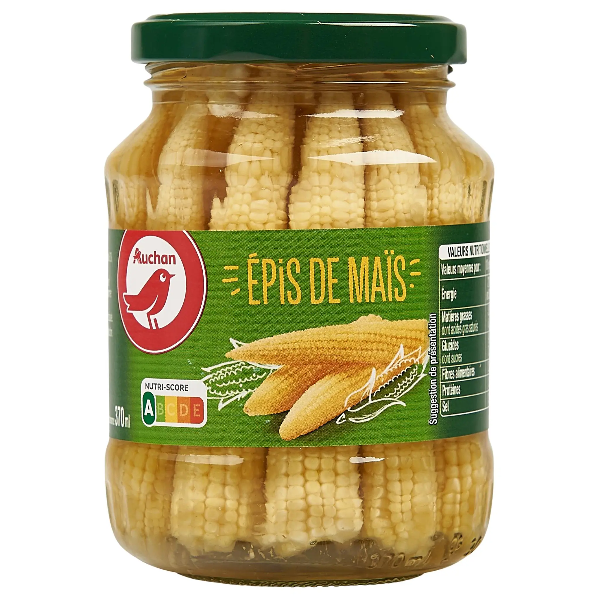 AUCHAN Epis de maïs en bocal