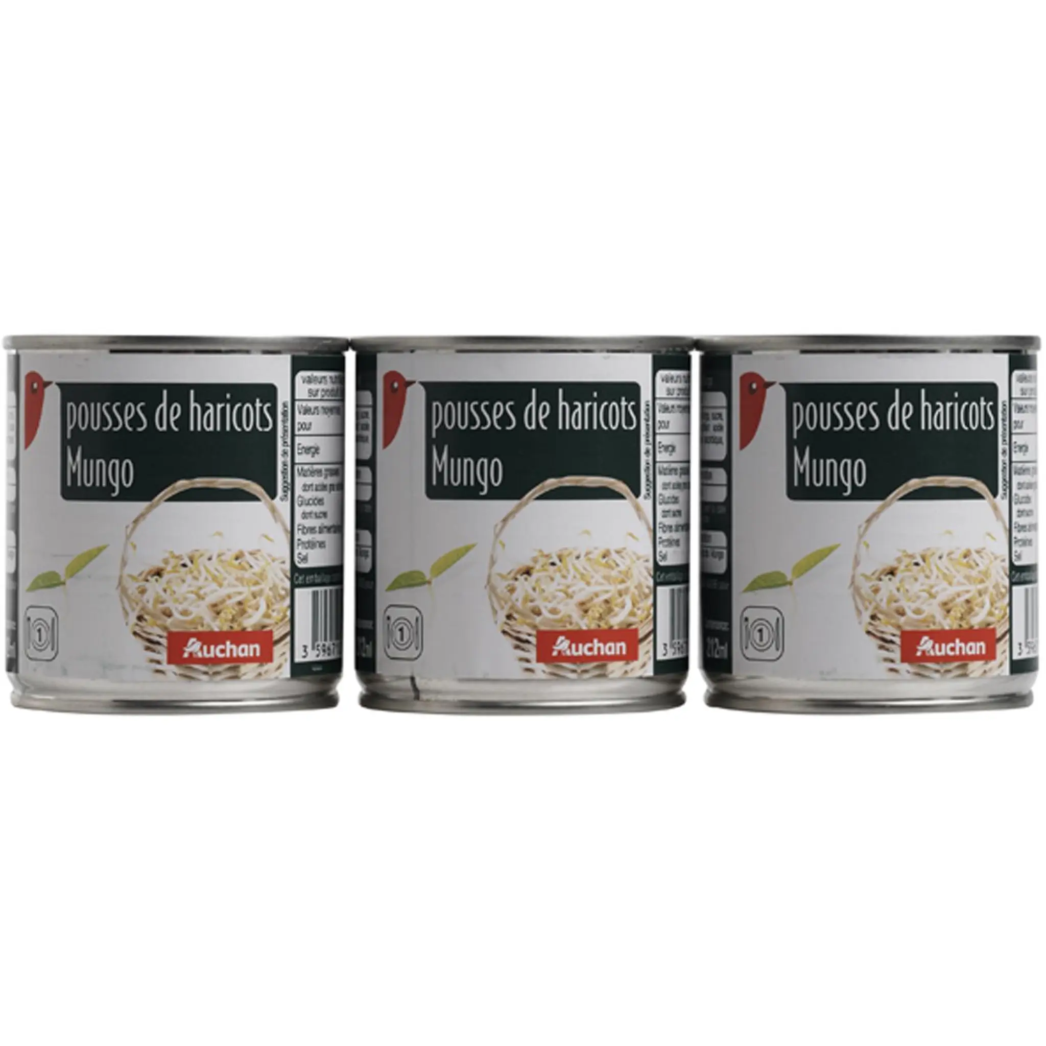 AUCHAN Pousses de haricots Mungo