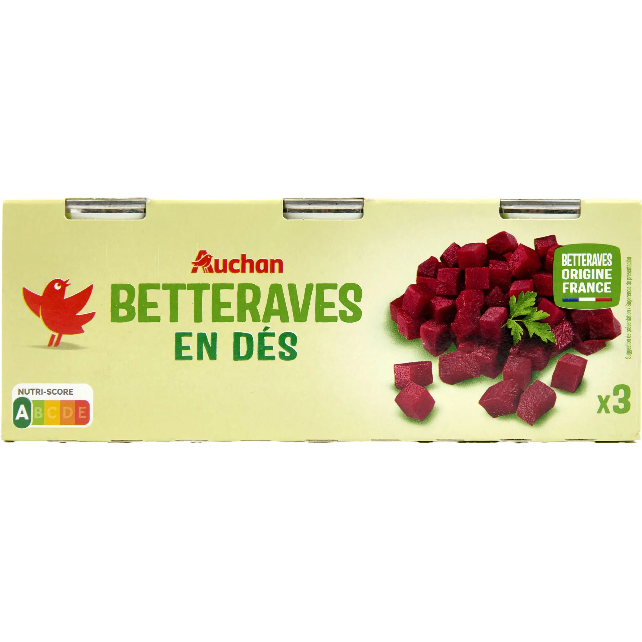 AUCHAN Betteraves en dés