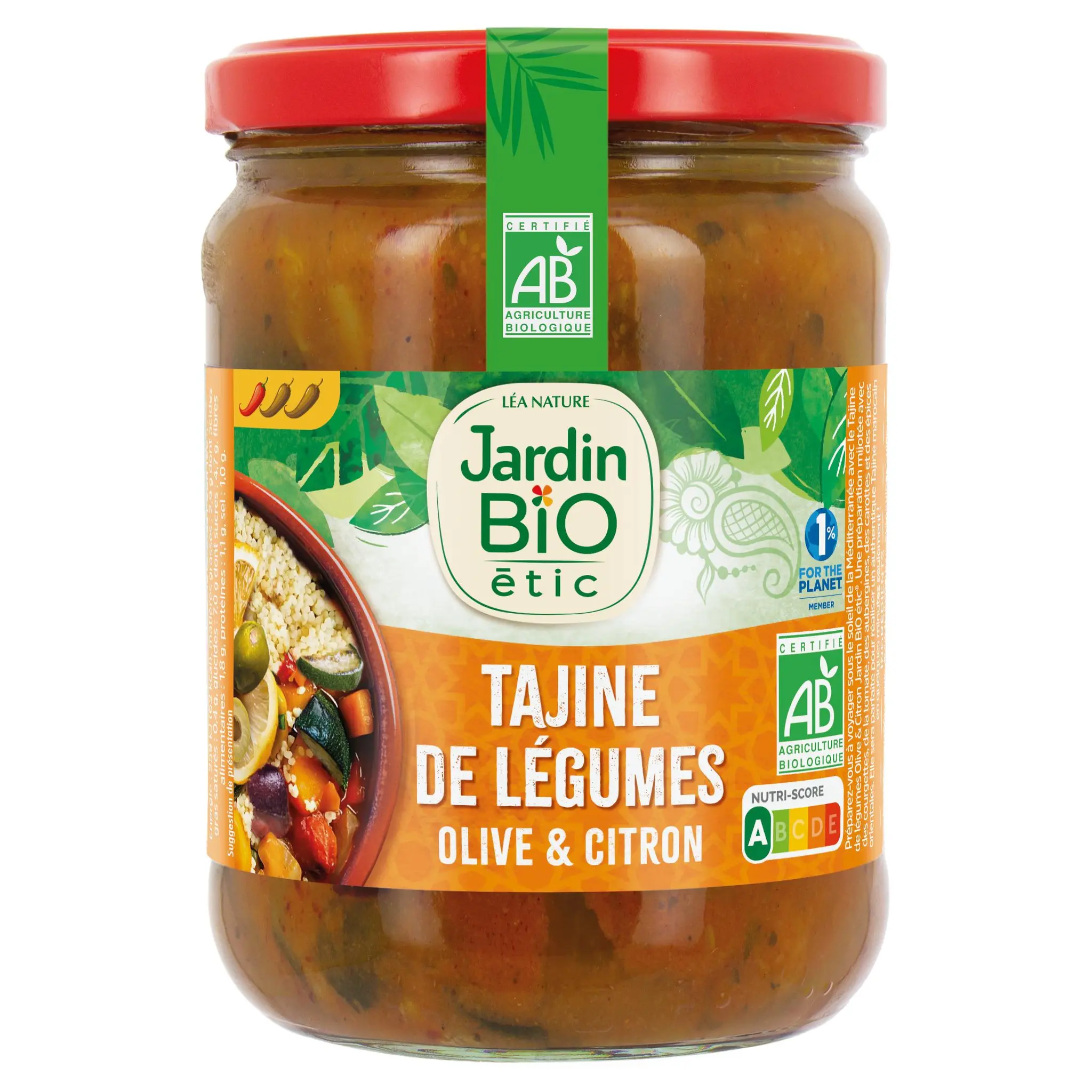 JARDIN BIO Tajines de légumes aux olive et citron bio