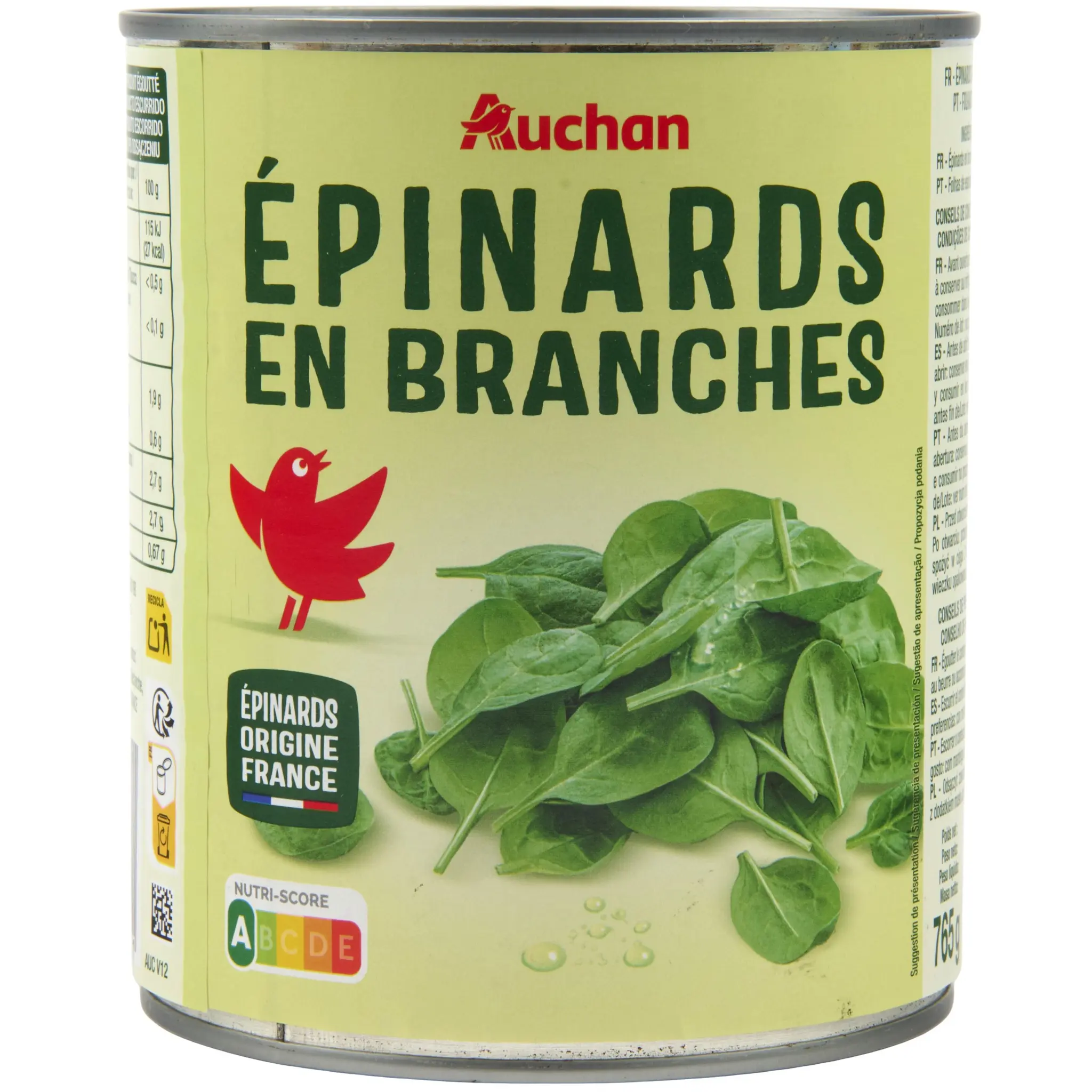 AUCHAN Epinards en branches