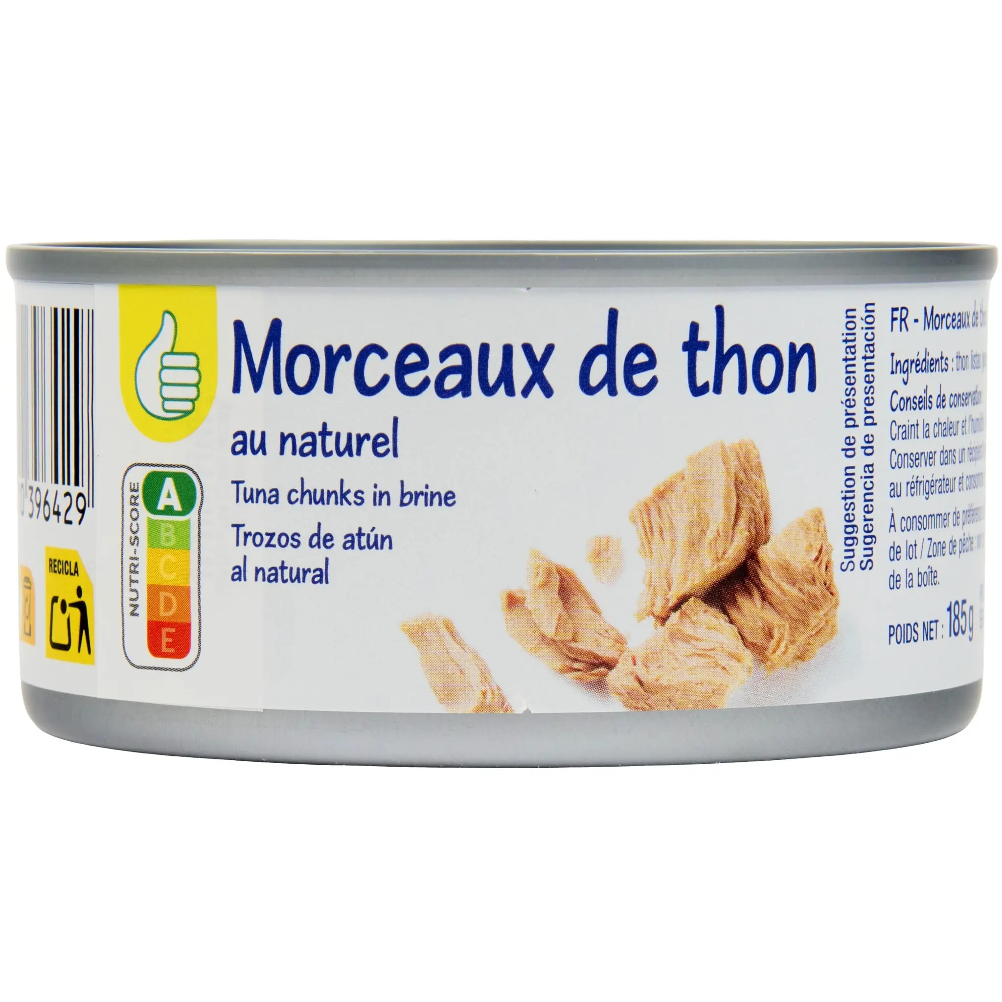 POUCE Morceaux de thon au naturel