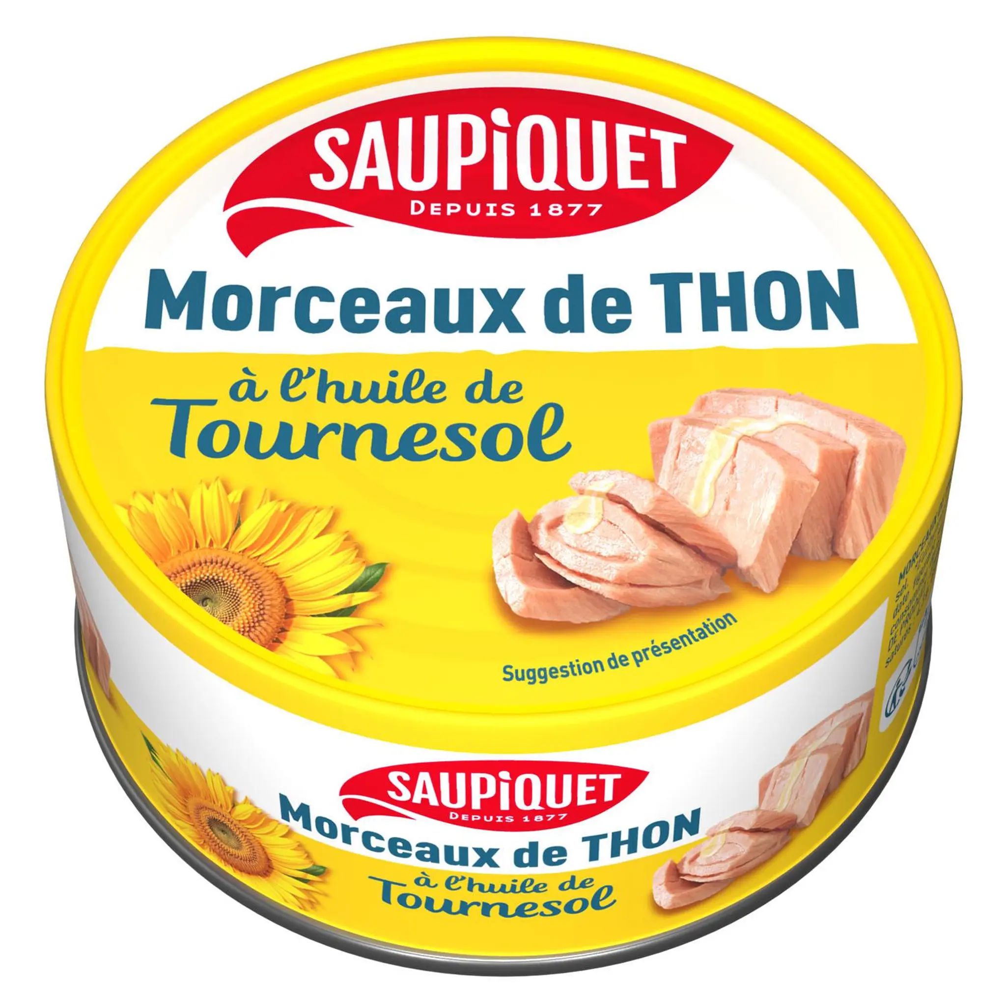 SAUPIQUET Morceaux de thon à l'huile de tournesol