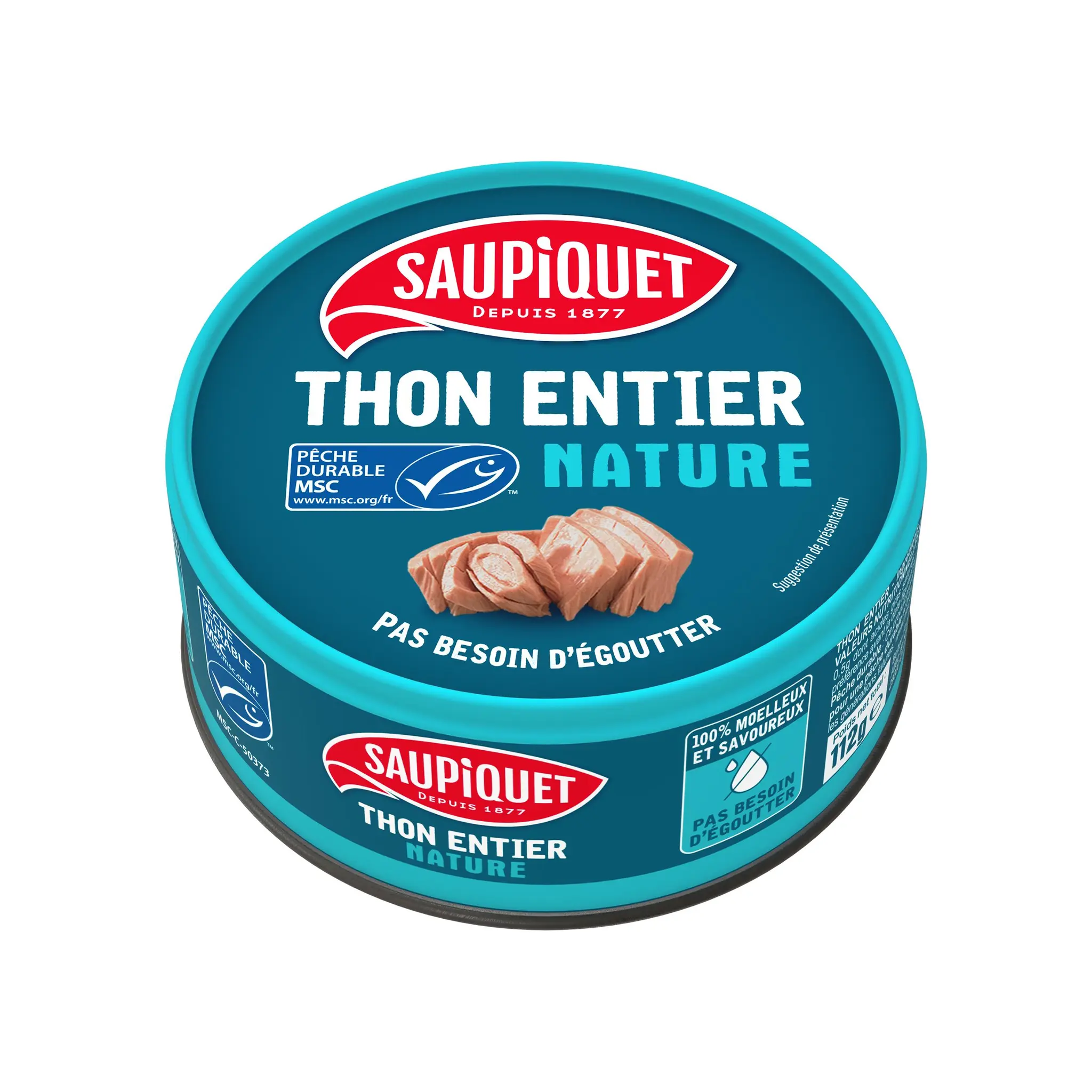 SAUPIQUET Thon entier nature MSC