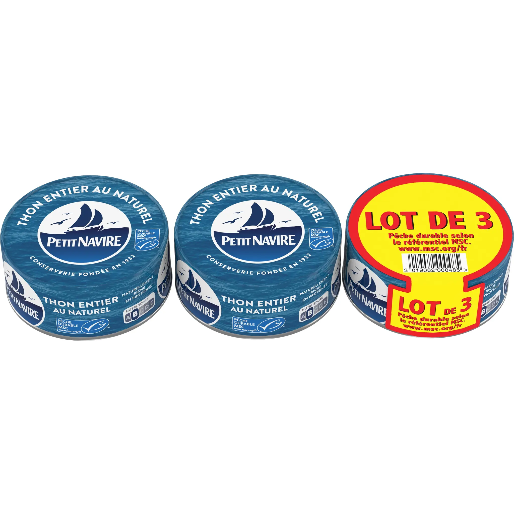 PETIT NAVIRE Thon albacore entier au naturel MSC