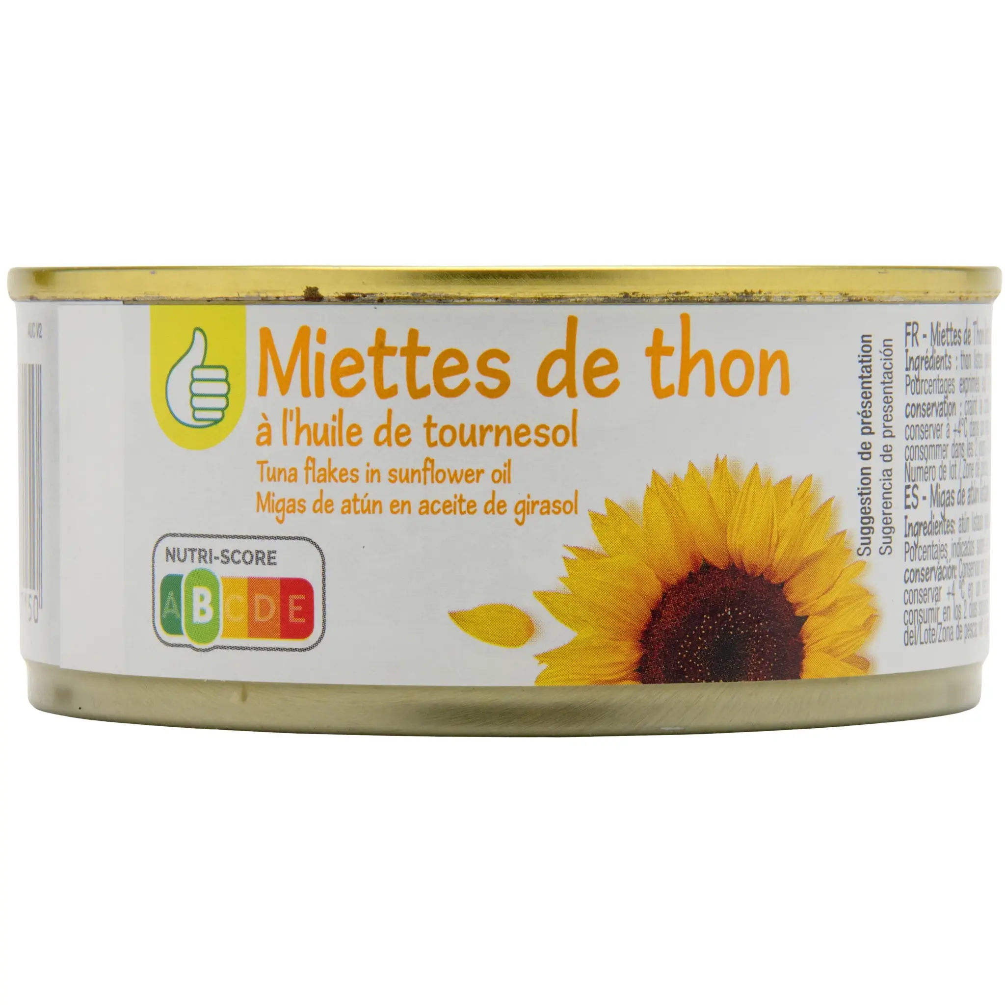 POUCE Miettes de thon à l'huile de tournesol