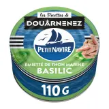PETIT NAVIRE Thon émietté mariné basilic