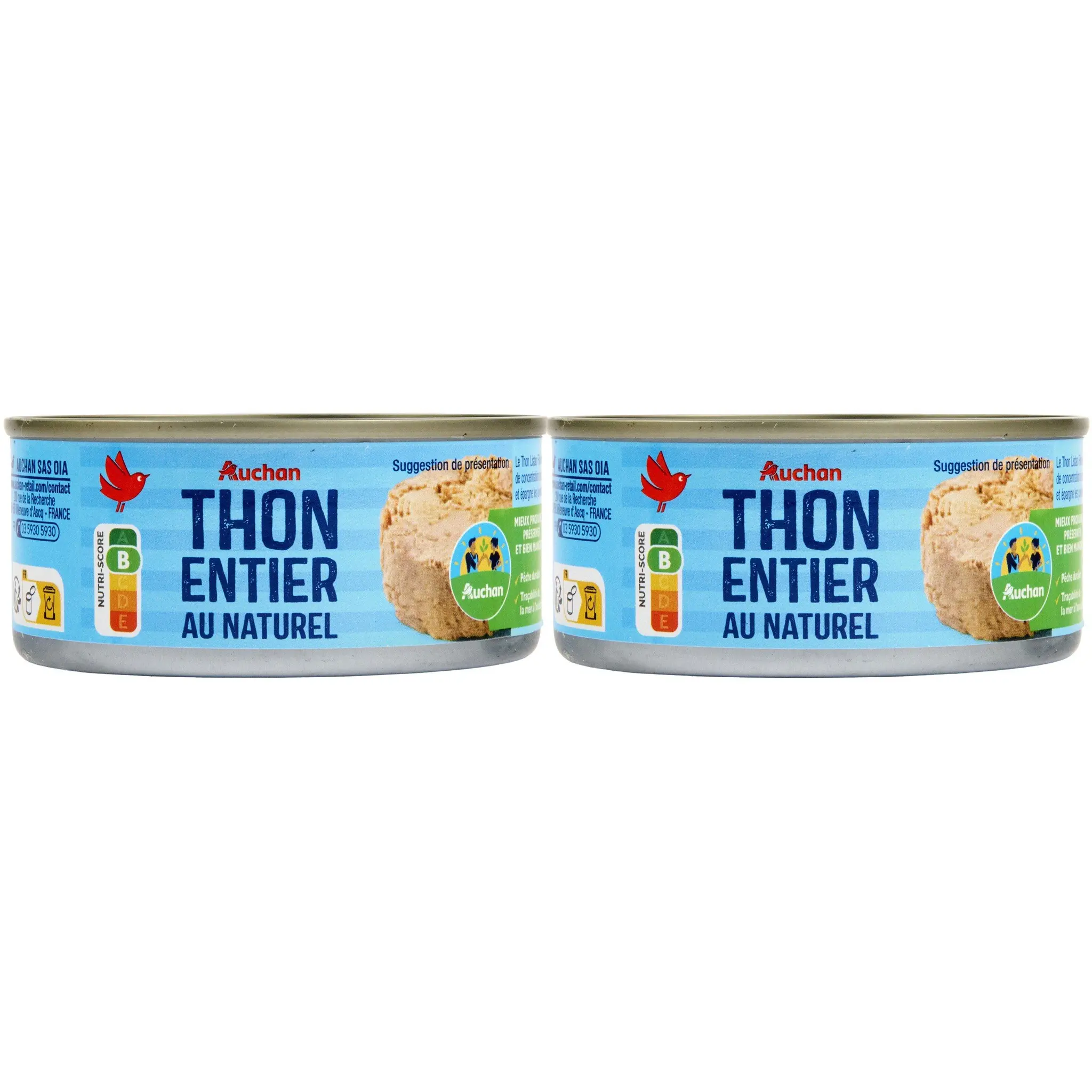 AUCHAN CULTIVONS LE BON thon listao au naturel