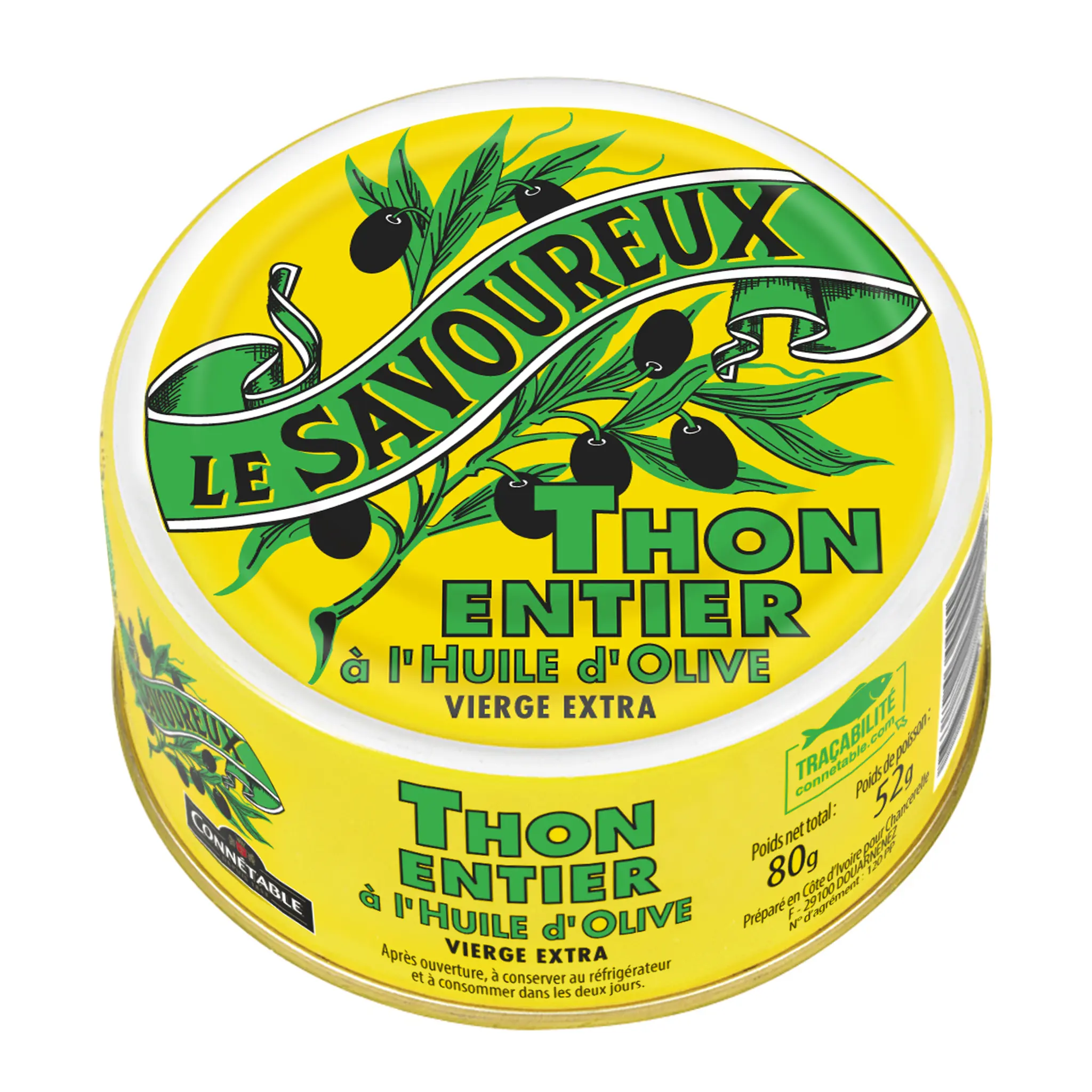 LE SAVOUREUX Thon entier à l'huile d'olive vierge extra