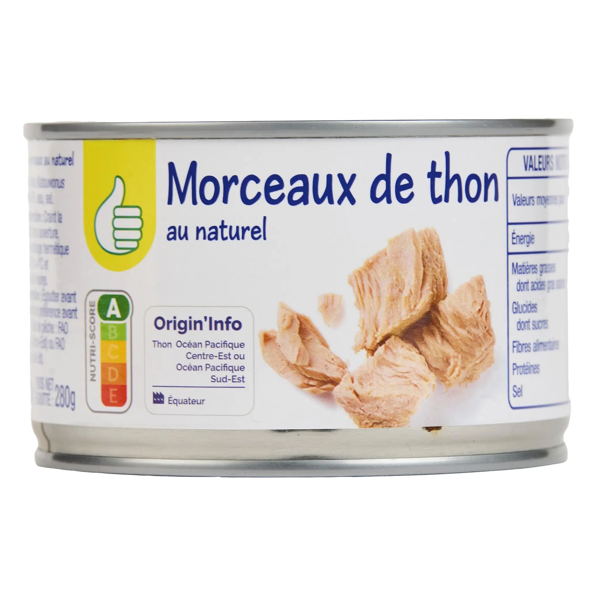 POUCE Morceaux de thon au naturel