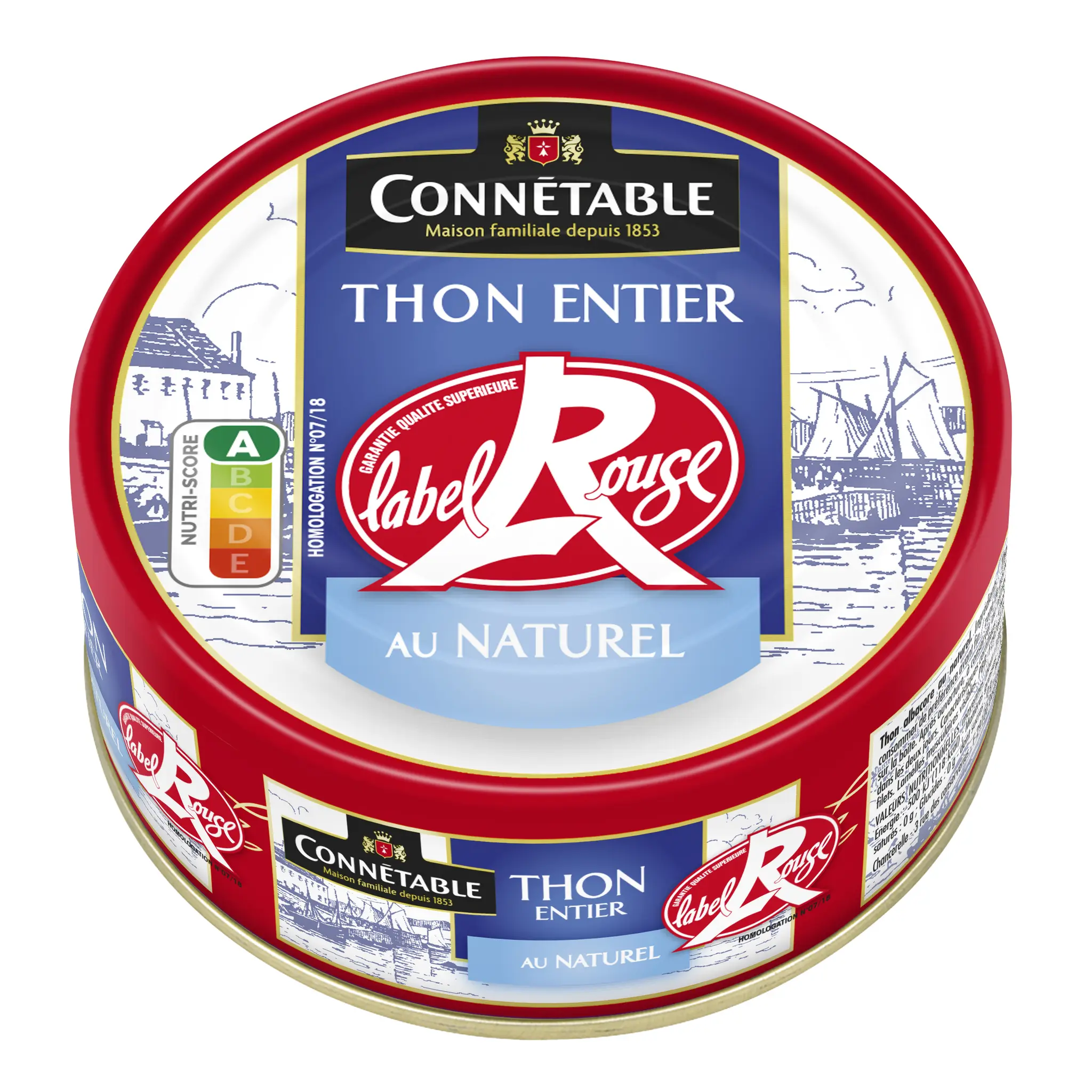 CONNETABLE Thon albacore au naturel Label Rouge
