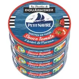PETIT NAVIRE Miettes de thon à la tomate, produit en Bretagne