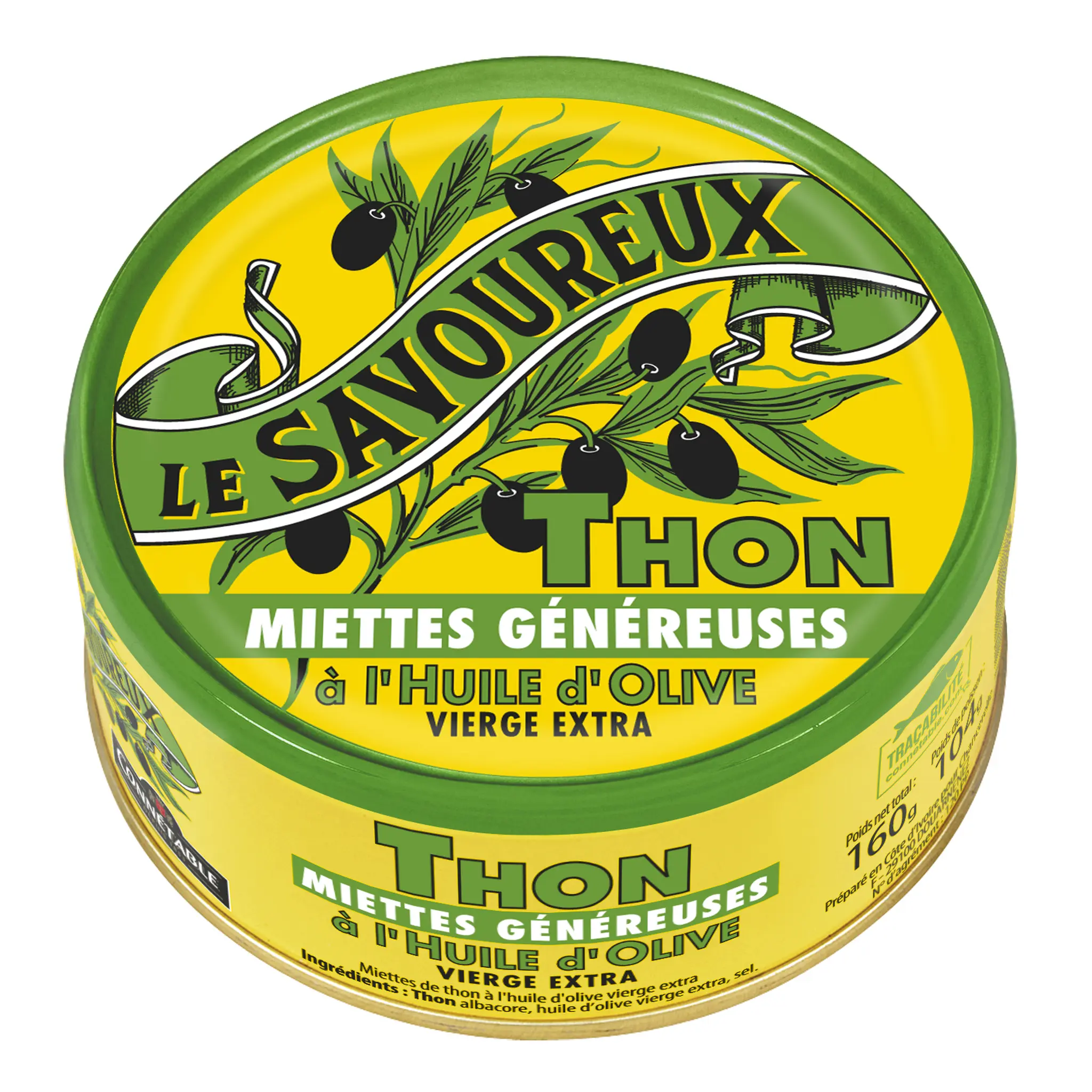 LE SAVOUREUX Miettes de thon généreuses à l'huile d'olive vierge extra