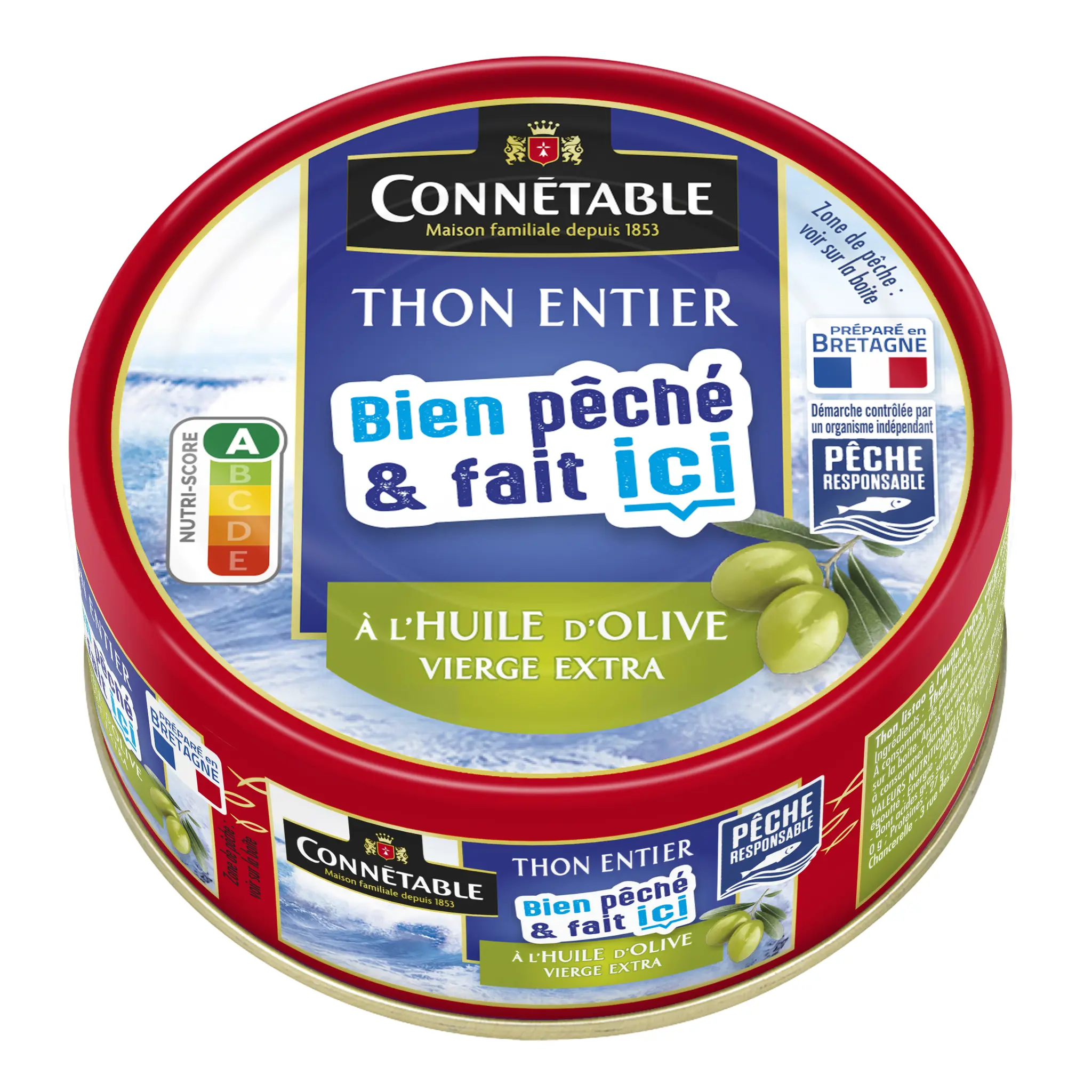 CONNETABLE Thon entier à l'huile d'olive vierge extra