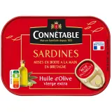 CONNETABLE Sardines à l'huile d'olive vierge