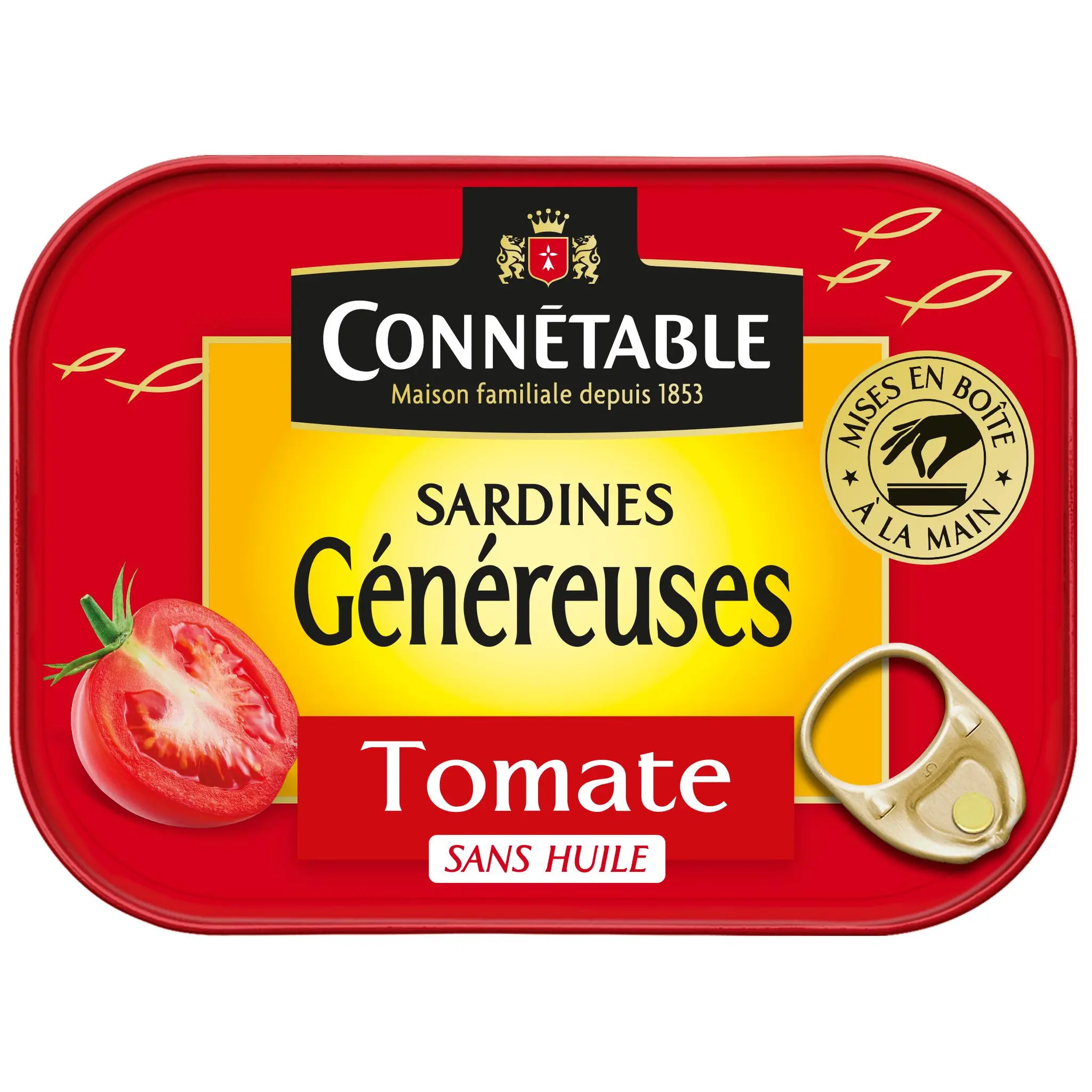 CONNETABLE Sardines généreuses à la sauce tomate sans huile