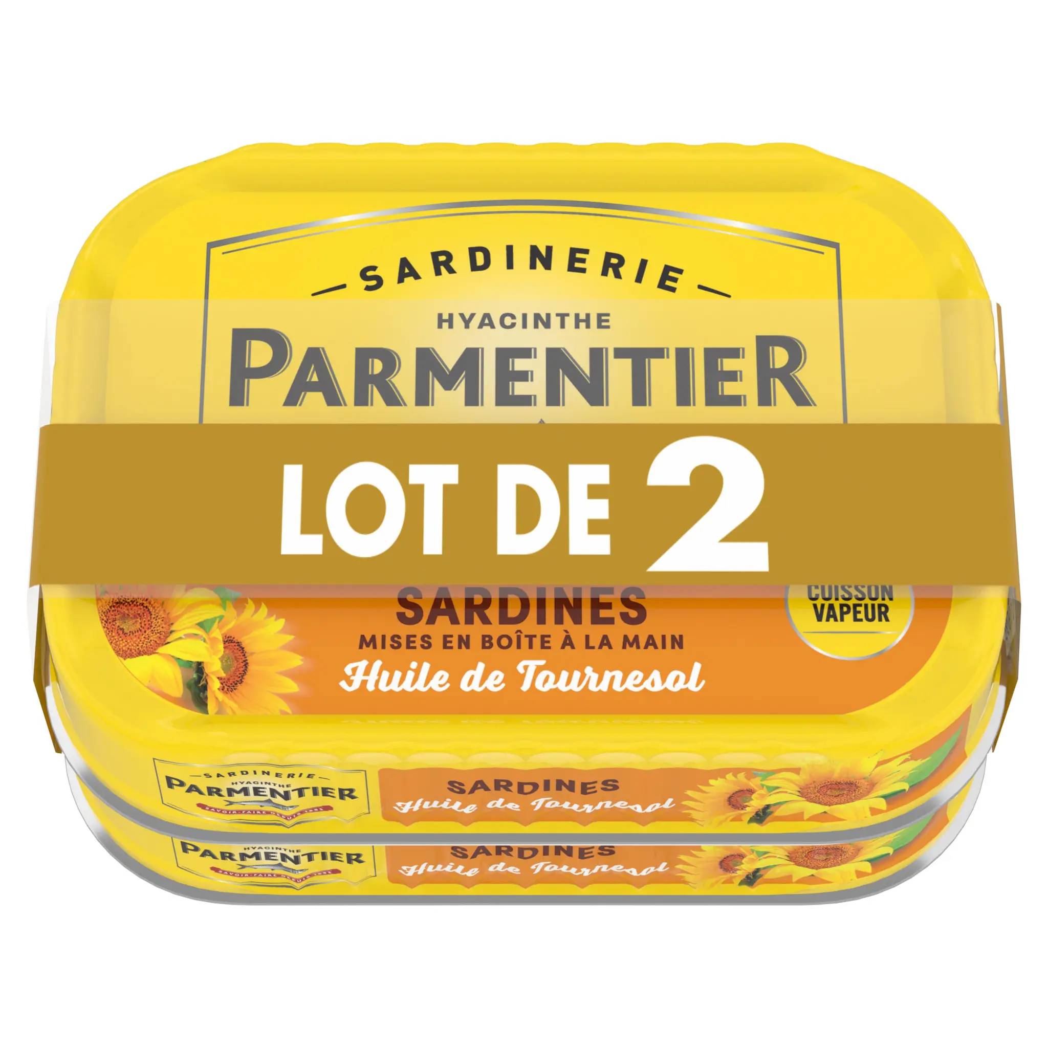 PARMENTIER Sardines à l'huile de tournesol