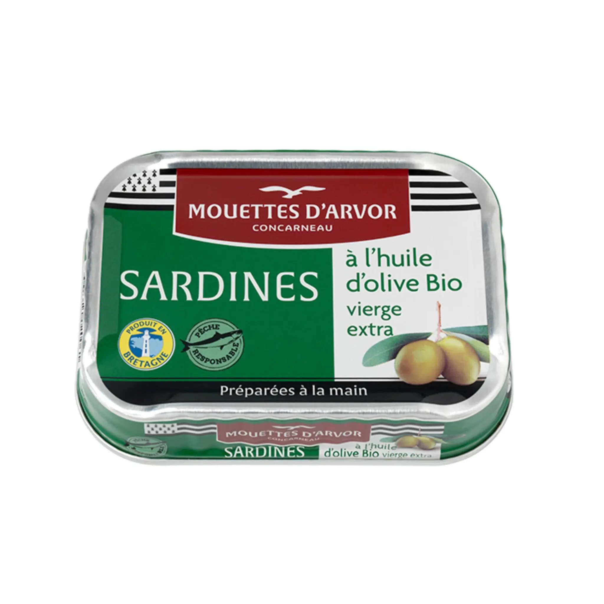MOUETTES D'ARVOR Sardines à l'huile d'olive vierge extra