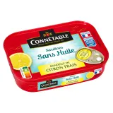 CONNETABLE Sardines sans huile avec rondelle de citron frais