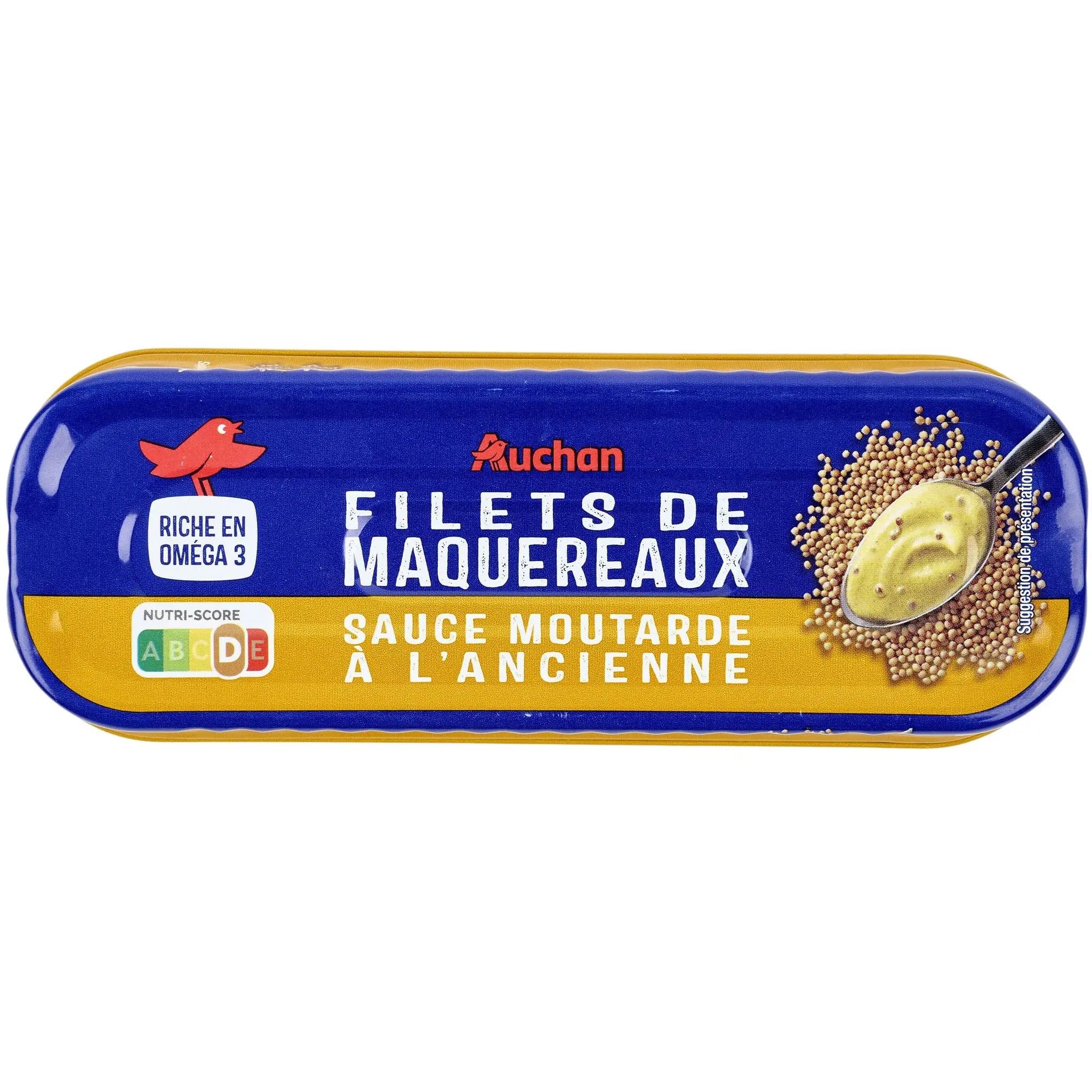 AUCHAN Filets de maquereaux sauce moutarde à l'ancienne