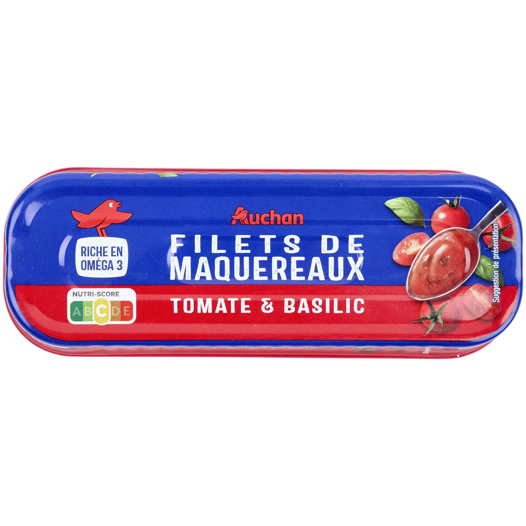 AUCHAN Filets de maquereaux sauce tomate basilic