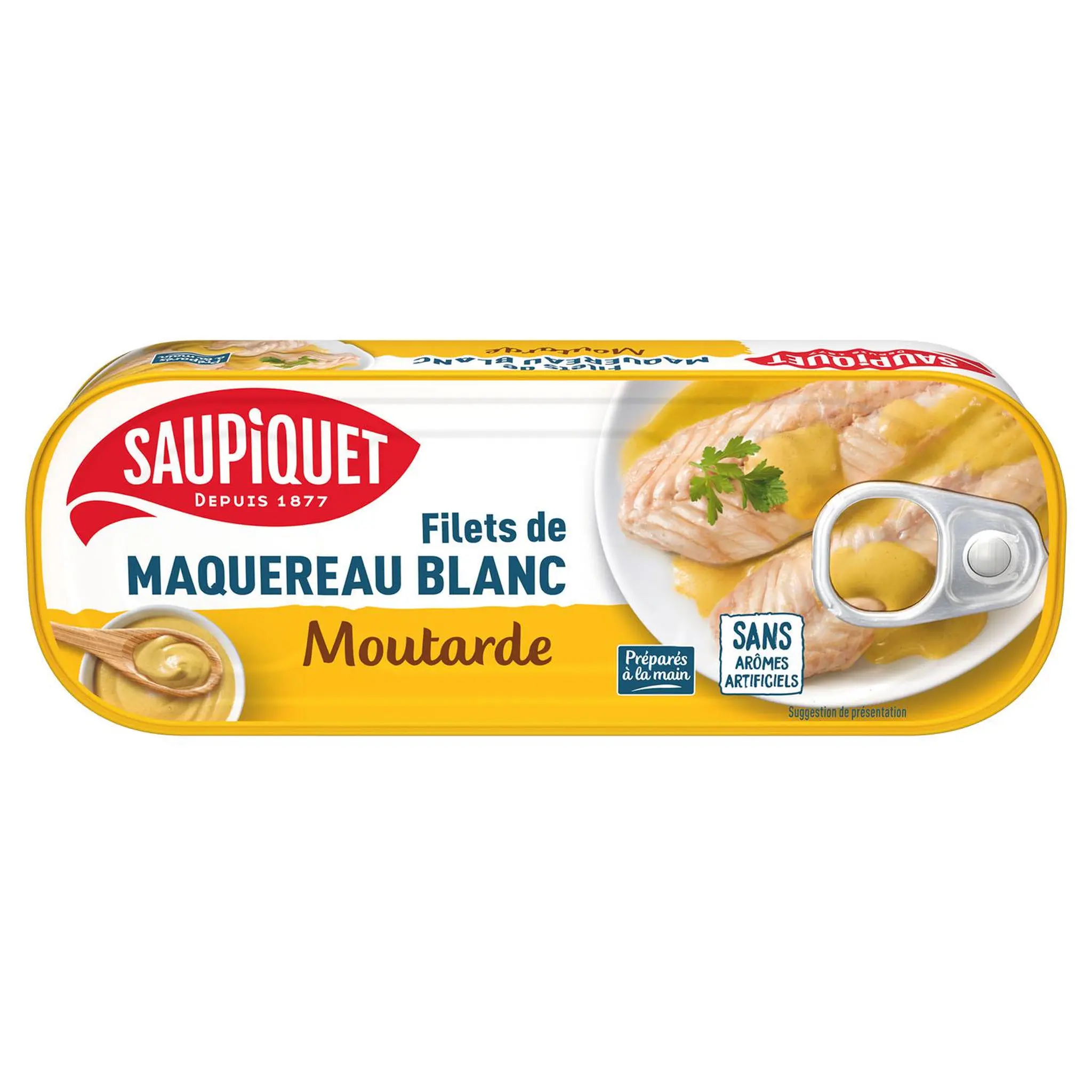 SAUPIQUET Filets de maquereau blanc à la moutarde