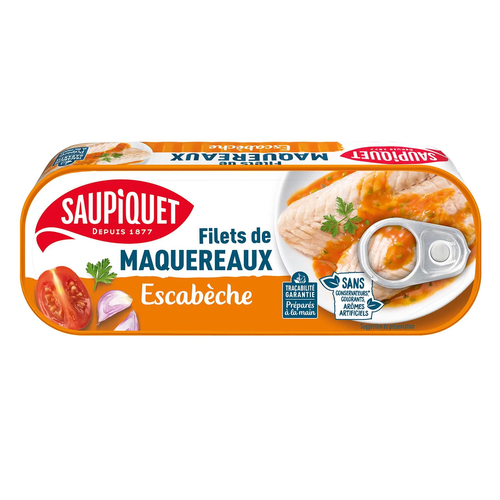 SAUPIQUET Filets de maquereaux sauce escabèche