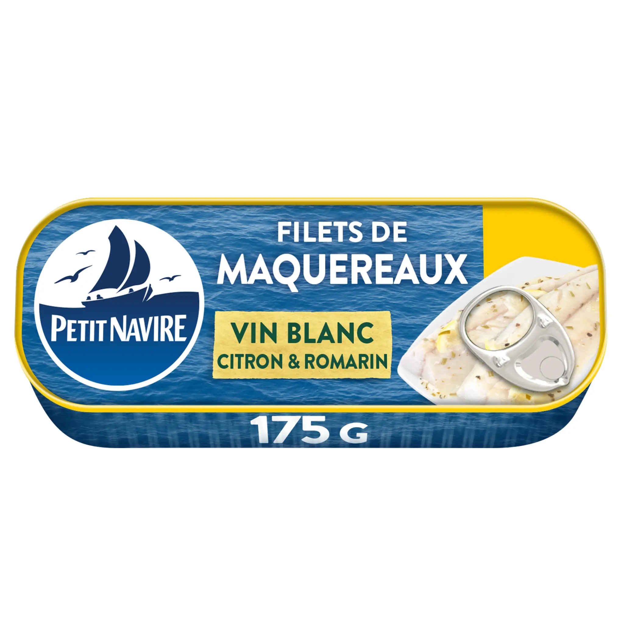 PETIT NAVIRE Filets de maquereaux au vin blanc citron et romarin