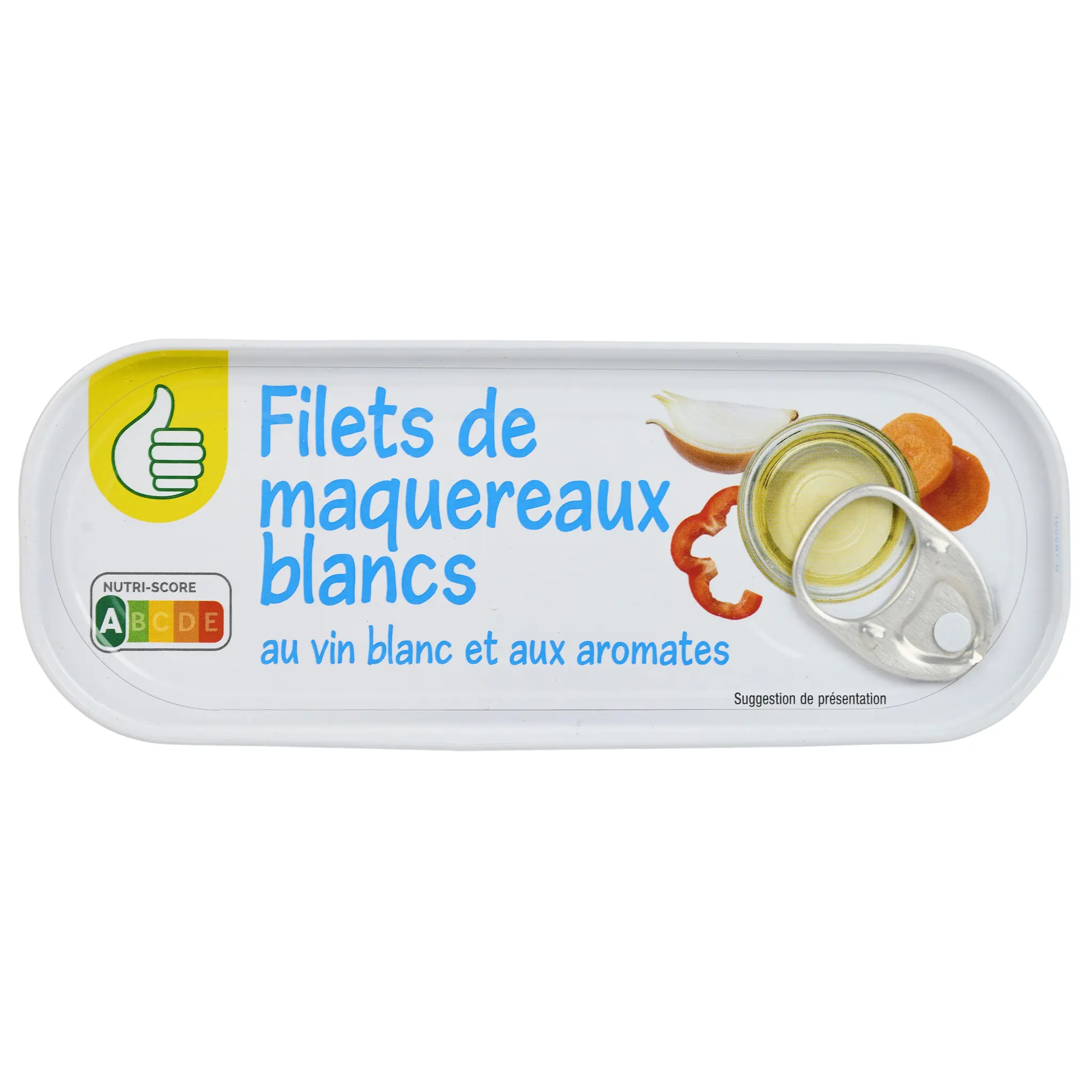POUCE Filets de maquereaux blancs au vin blanc et aux aromates